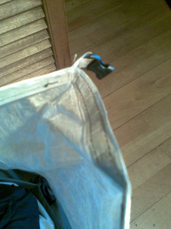 dry bag buckle detail