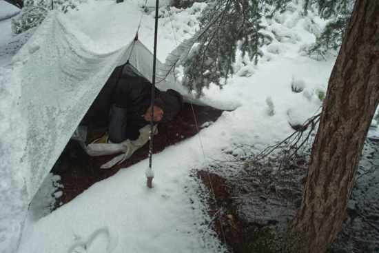 Snow camping