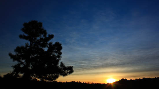 sunrise over hogback