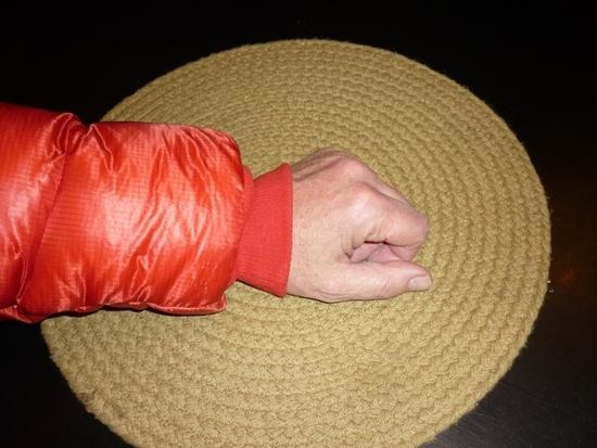 FUGU Jacket with new knit cuffs.