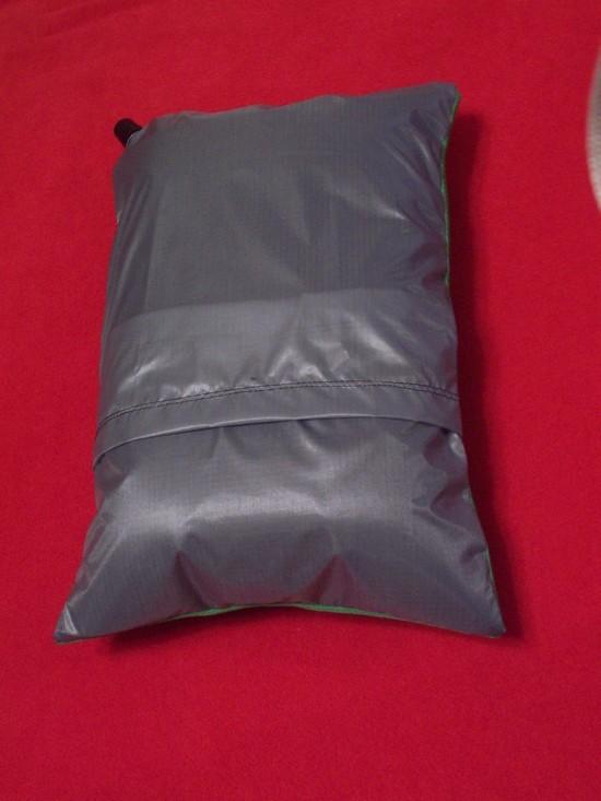 SUL pillowcase detail of overlapped silnylon backside