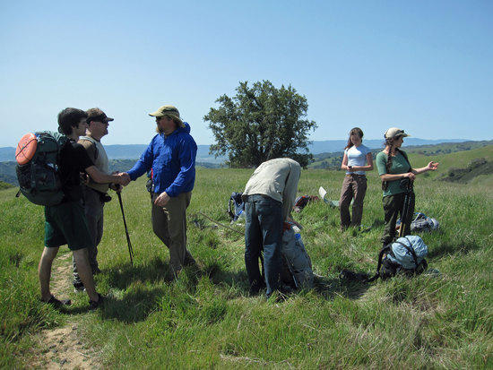 Meeting Friends at Streer Ridge Road & Middle Steer Ridge Trail