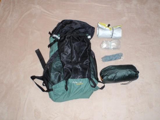pack and tarp