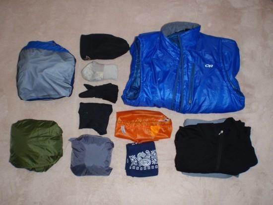 Clothing packed