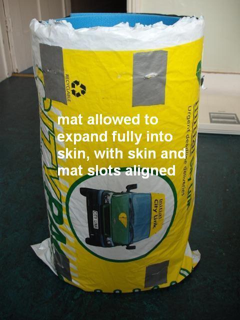 mat expanded into skin