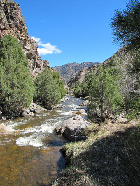 The canyon abreast of Scrapping Ridge