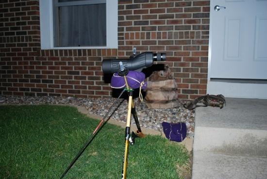 trek pole with go lite poncho