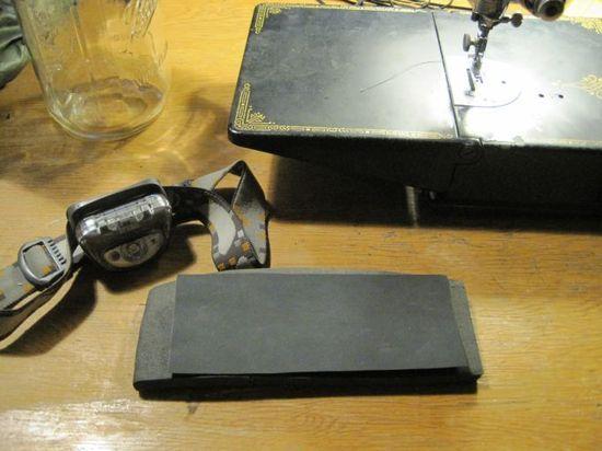 sharpening with gg waist belt pad.