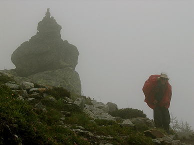Bad weather at Chorten on TMB France 2007 4081