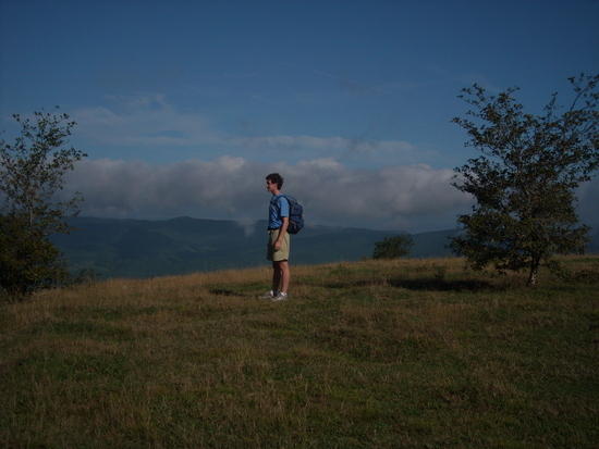 Daniel with his pack.