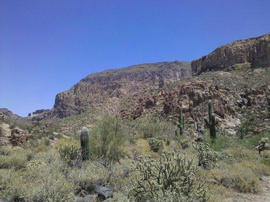 mountain, ridge in front