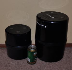 Bear canister size comparison