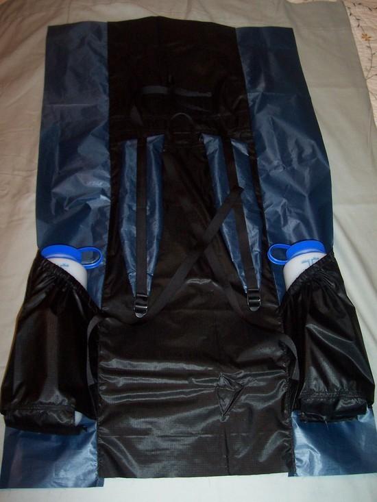 Front and side panels stitched together