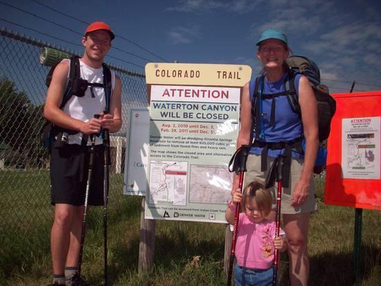 At the trailhead we were sent off by my niece