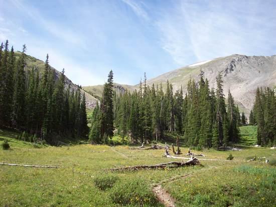 On the way up the Tenmile Range