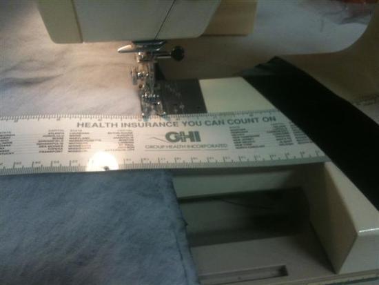 Ruler to keep the insulation down