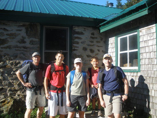 My group at Carter Notch Hut