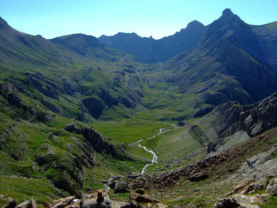 View from Halfway up Bisaurin to Puerto de Vernera