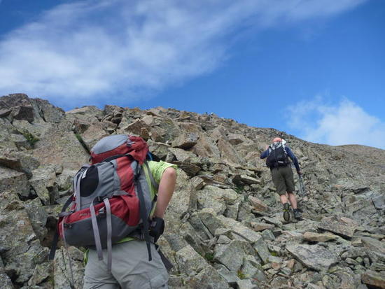 Scramble to top of Montezuma Peak.