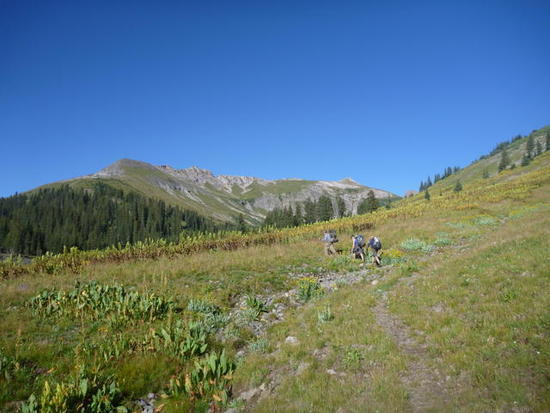 Hike out of Adams Fork