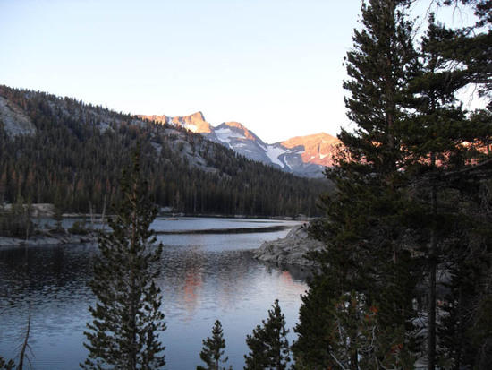 This is the view from my tent at waugh lake campsite