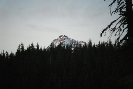 South Sister viewed from the lake.