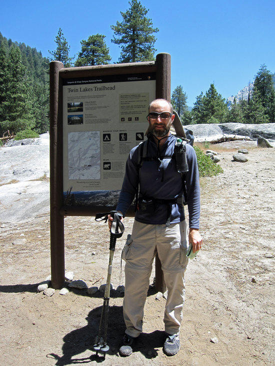 Jeremy at Twin Lakes Trail Head