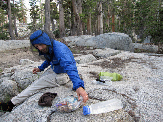 Jeremy's DInner Time at Ranger Lake