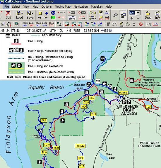 OziExplorer map