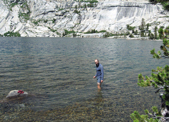 Jeremy Braves the Icy Waters