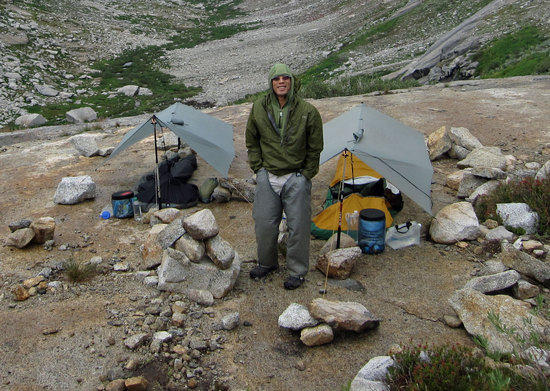 Tarp Setup on the Rocks 2