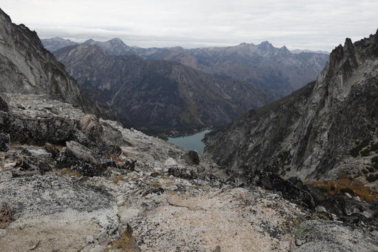 View over Aasgard Pass at 7800 feet