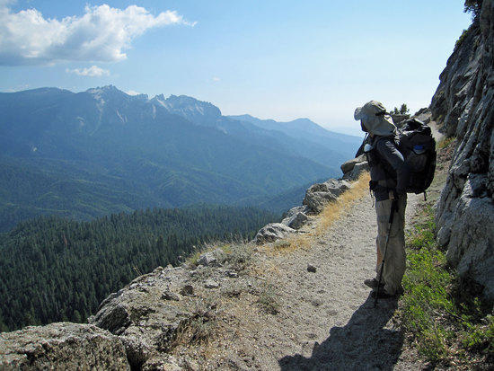 Jeremy Looking Out Over a Familar Trail