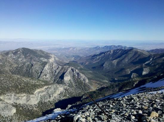 Looking east from top of Mt. Charleston.