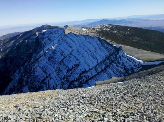 Looking south from top of Mt. Charleston.