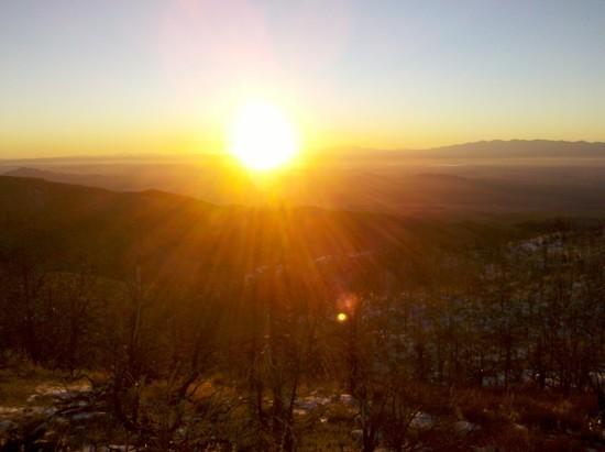 Sunrise over the Mohave