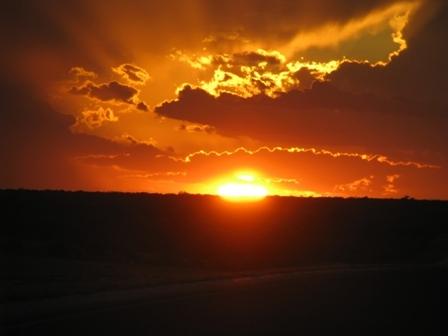 Sunset on the trip to New Mexico
