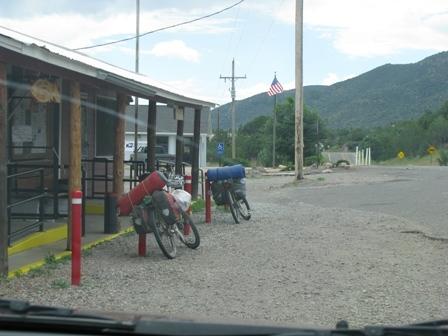 We saw some bike tourers on our way