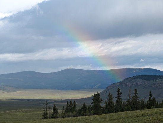 Rainbow over Cochetopa Park