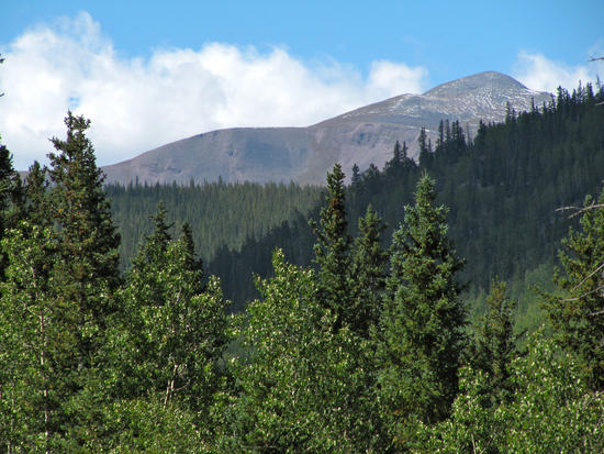 Unnamed 13'er looming over the valley