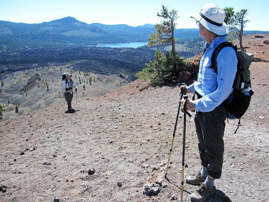 Mark Enjoying the View from the Top as Scott Comes to Join Us