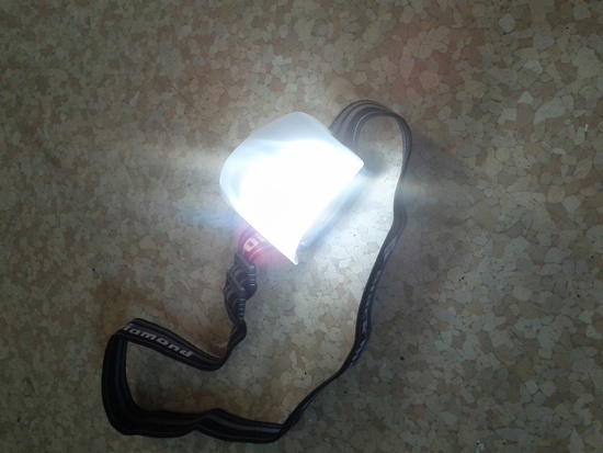 After using the diffuser, the light is more scattered and indirect.