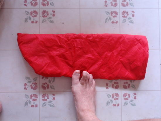 on floor