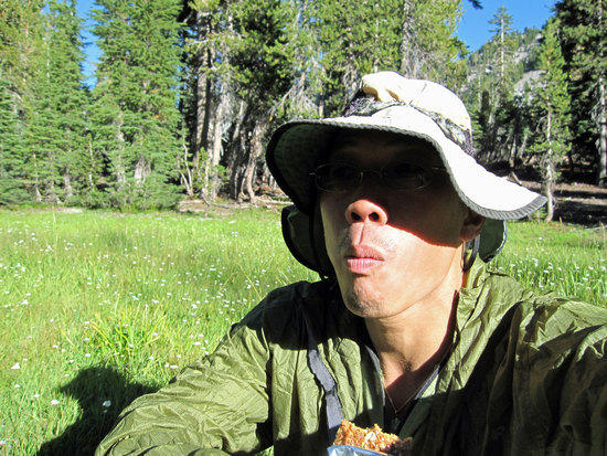 Enjoying a Cliff Bar