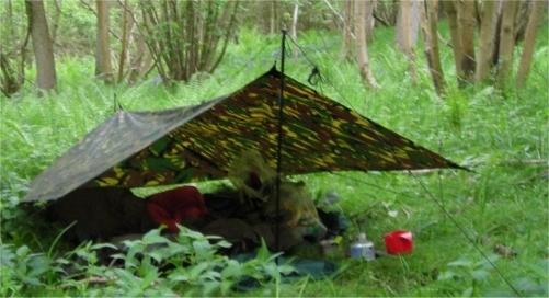 Tarp with closed tail (Front)