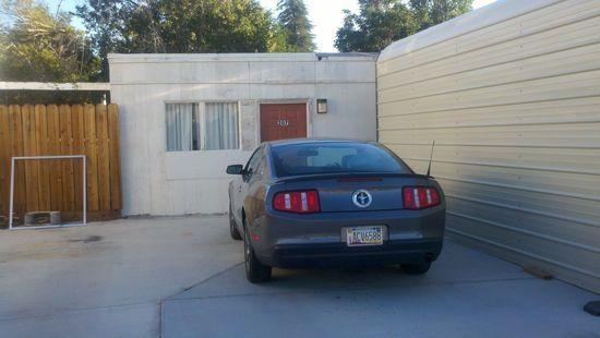 Motel room in Lone Pine