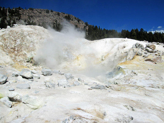 Steam Bellowing Out from the Earth