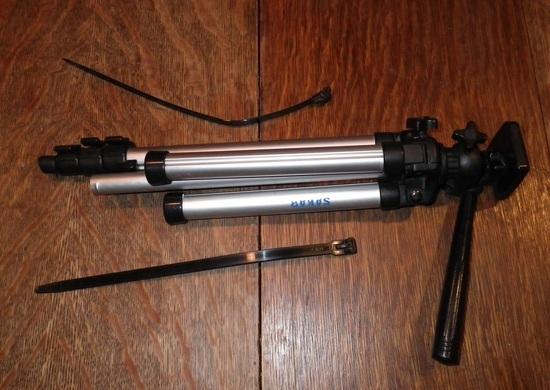 Cut down tripod with trekking poles