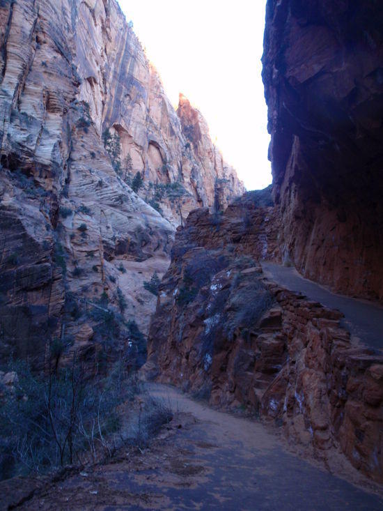 The end of Refrigerator Canyon and start of Walters Wiggles