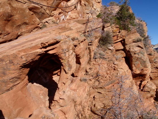 A peek under the trail...hhhmmmm!